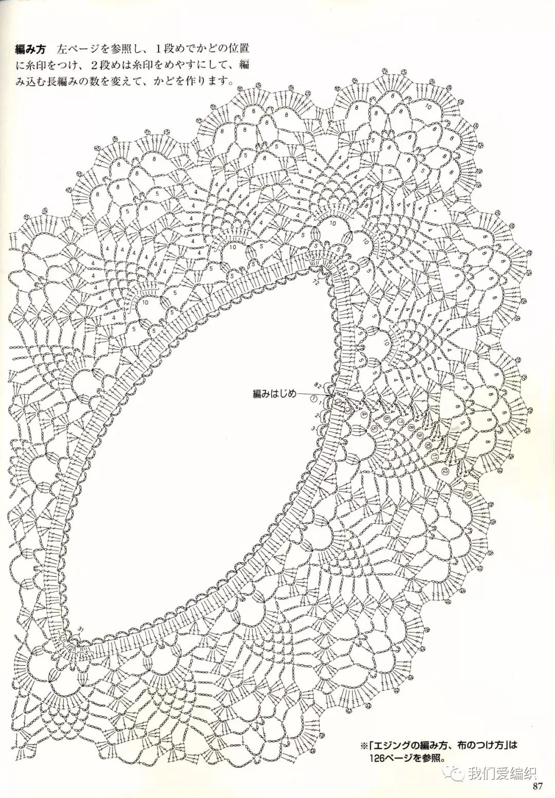 菠萝花饰边纯麻台布