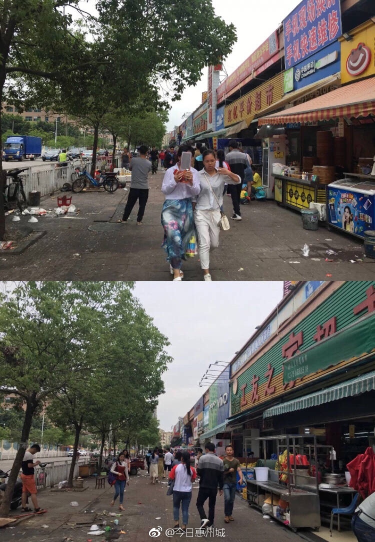 惠阳秋长街道连续出击 灭掉秋宝南路"一号店"流动摊贩"牛气"