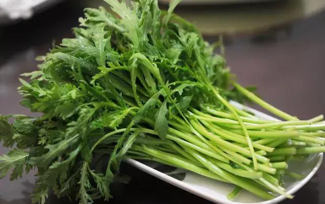 它具有一种特殊的气味 茼蒿为菊科一年生或二年生草本植物,又名蓬蒿