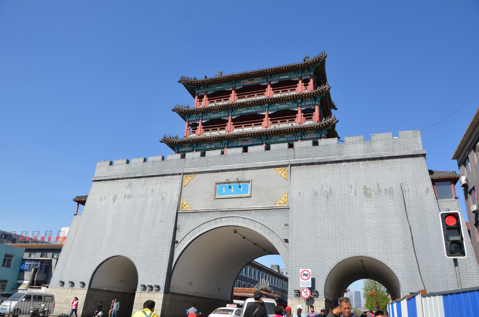 沈阳故宫附近抚近门里满清一条街,古色古香的街道【原创摄影】