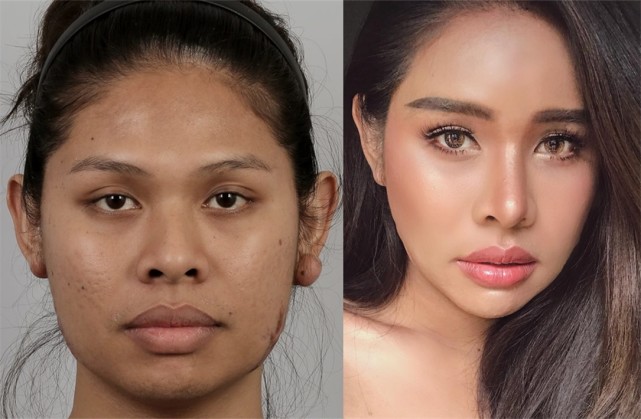 因为长得又黑又丑被人嘲讽,为了让自己变得像泰国女星rita一样的漂亮