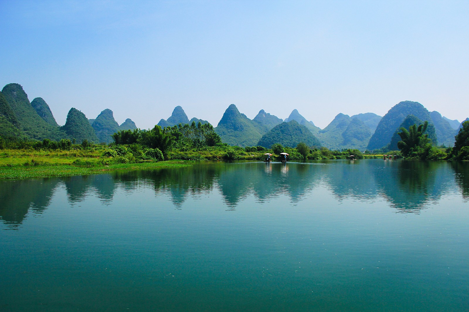 山水如画:美丽的遇龙河|遇龙河|桂林山水|阳朔_新浪新闻