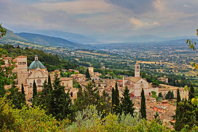 意大利中部的小镇阿西西