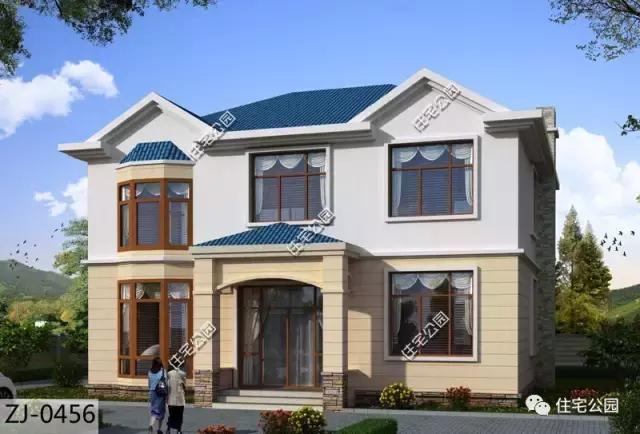 12x12米别墅户型,经典田园,造价23万!