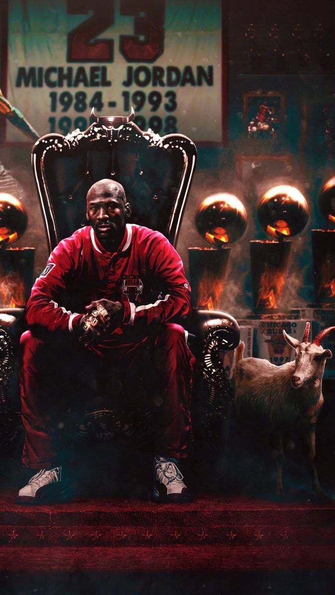 公牛官方制作的乔丹海报goat帅炸