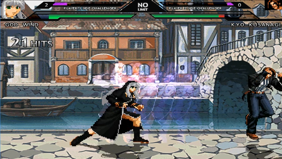 拳皇mugen:面对风字书法杀的暴风子,草薙京也害怕啊