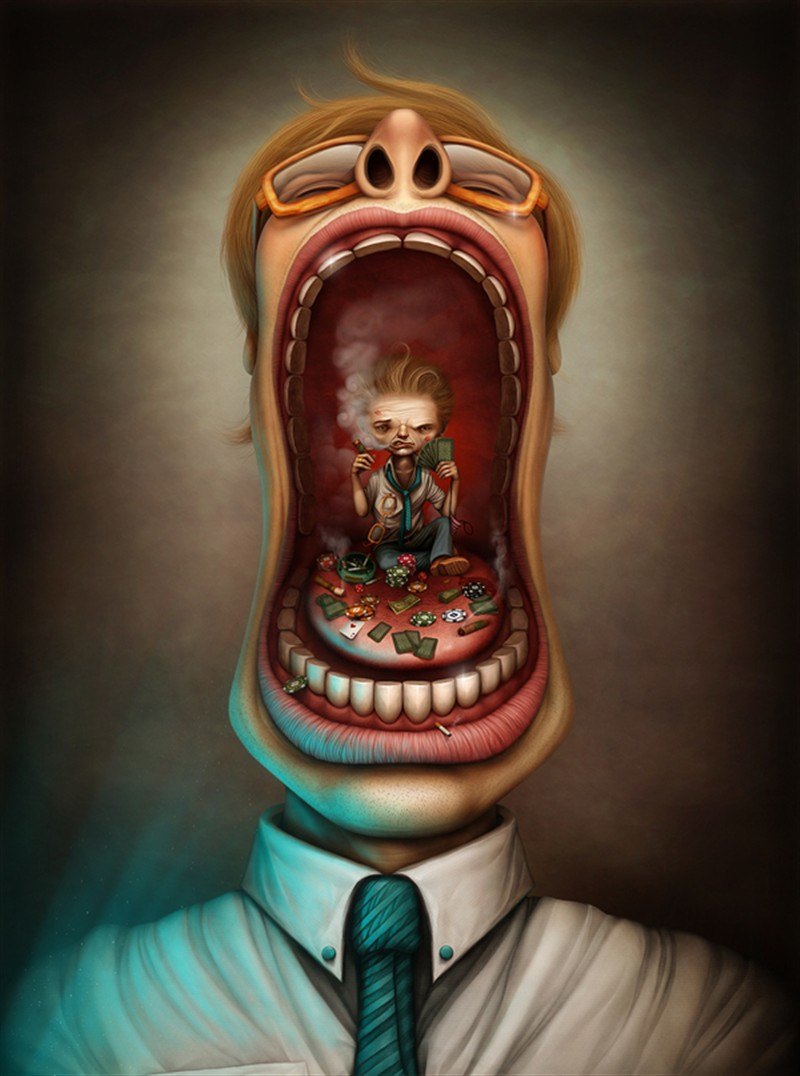诡异与黑暗插画俄罗斯插画家anton semenov