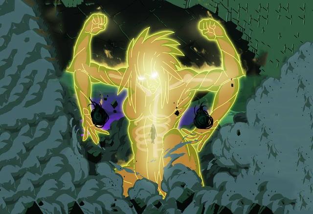 就是孔雀蓝的颜色,从形态来看属于须佐能乎的第一形态,外形呈骷髅状