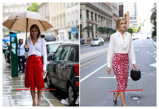 穿错衣服,体重添加10公斤!四条不同长度的裙子,怎样穿不会错