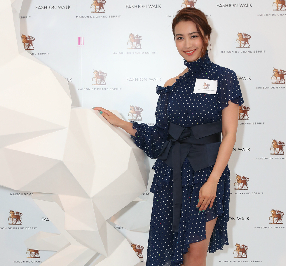 tvb美女朱千雪出席活动甜美笑容清新可人自然靓丽