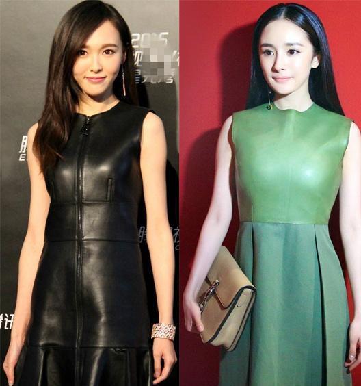 杨幂和唐嫣很默契,一起穿上全黑衣服,你喜欢谁的风格?