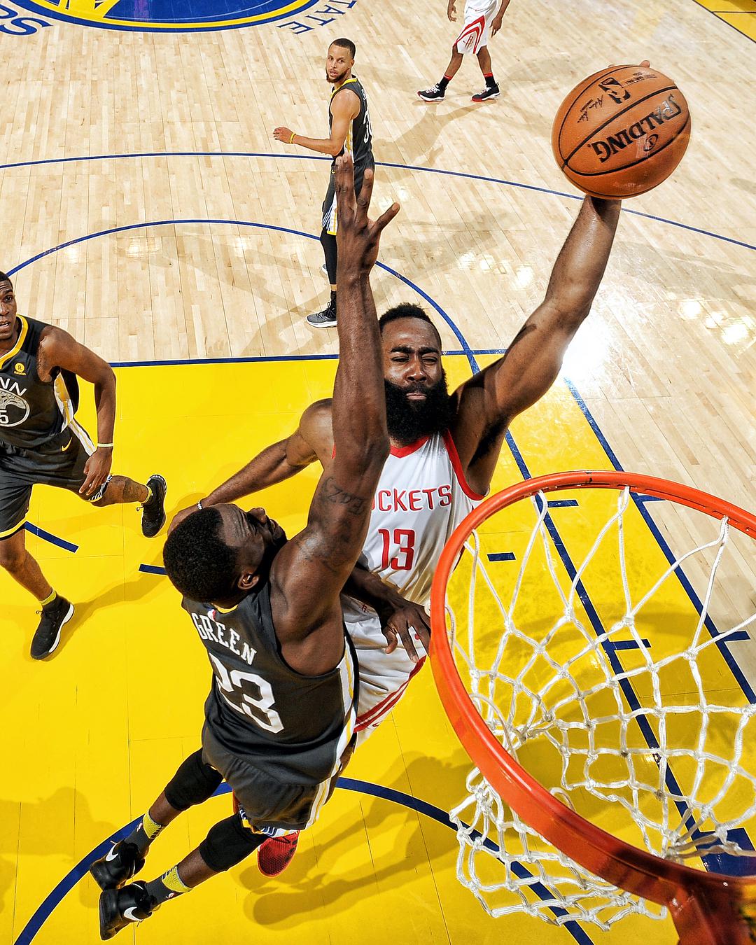 哈登隔扣追梦格林精彩图集