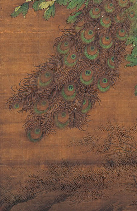 吕纪杏花孔雀图