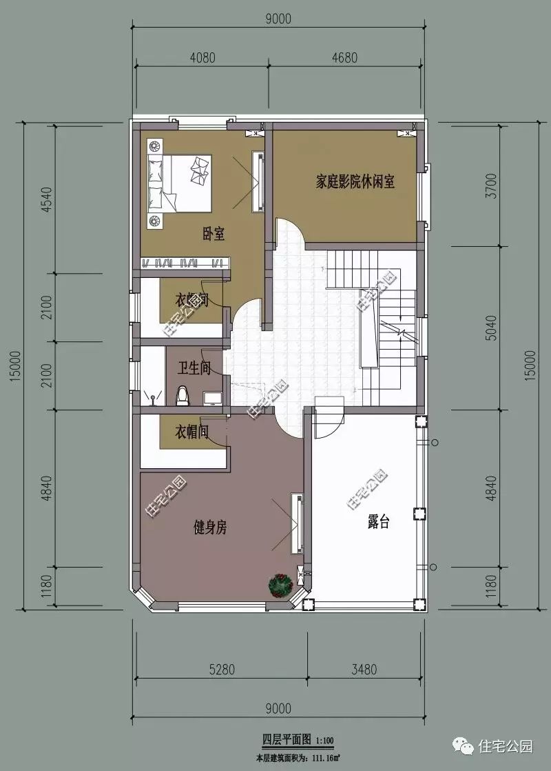 9x15米四层小面宽别墅全图预算