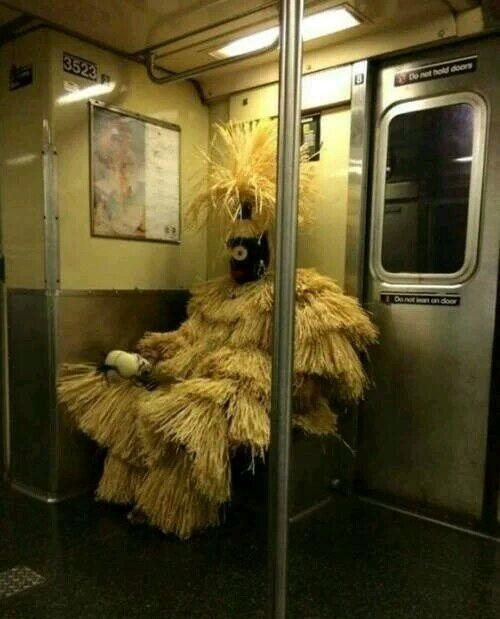 地铁里的大奇葩