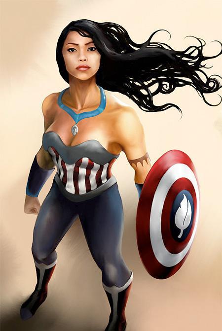 迪士尼公主组建女版"复仇者联盟",白雪公主变身绿巨人!