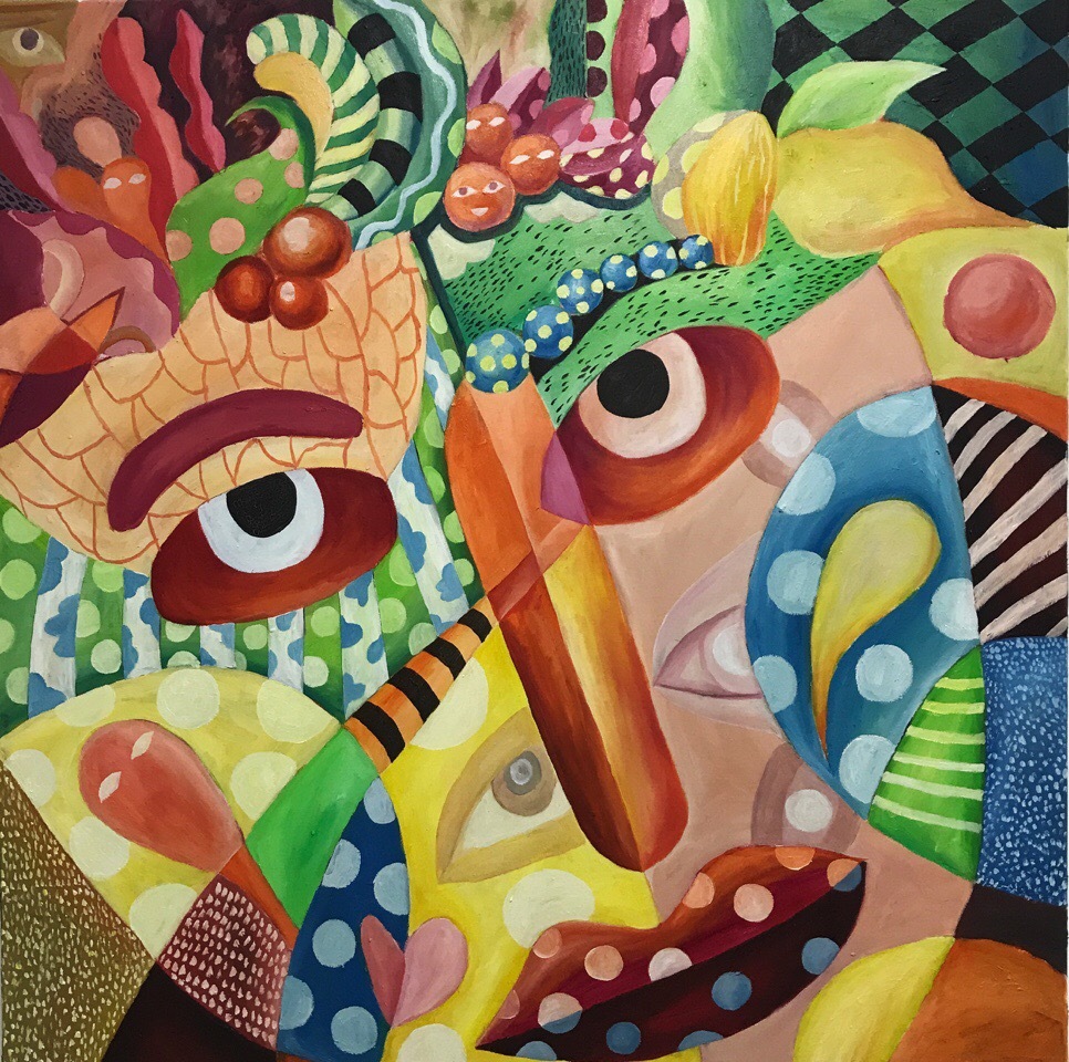 一些啜泉的作品色彩丰富充满了想象力