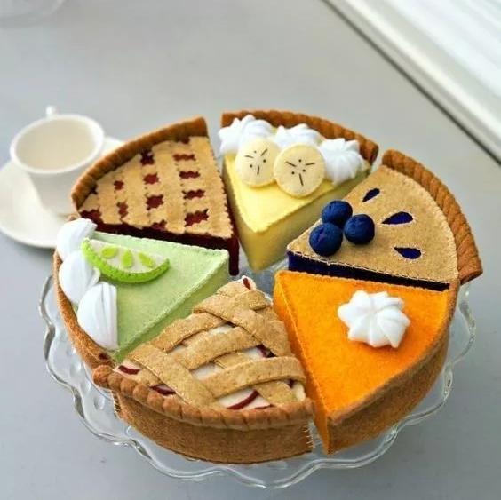 多款不织布甜点教程,拿去不谢!