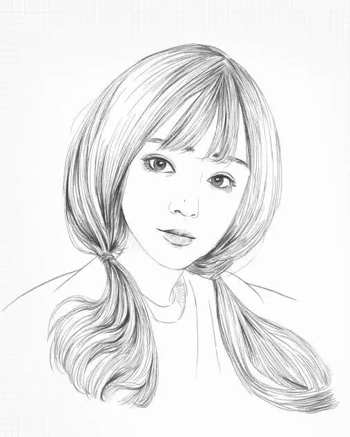 素描美少女头像绘制教程为你喜欢的小姐姐画幅画