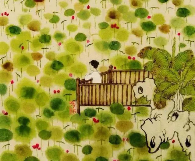 老树画画:世间无非过云楼,何事值得你犯愁?