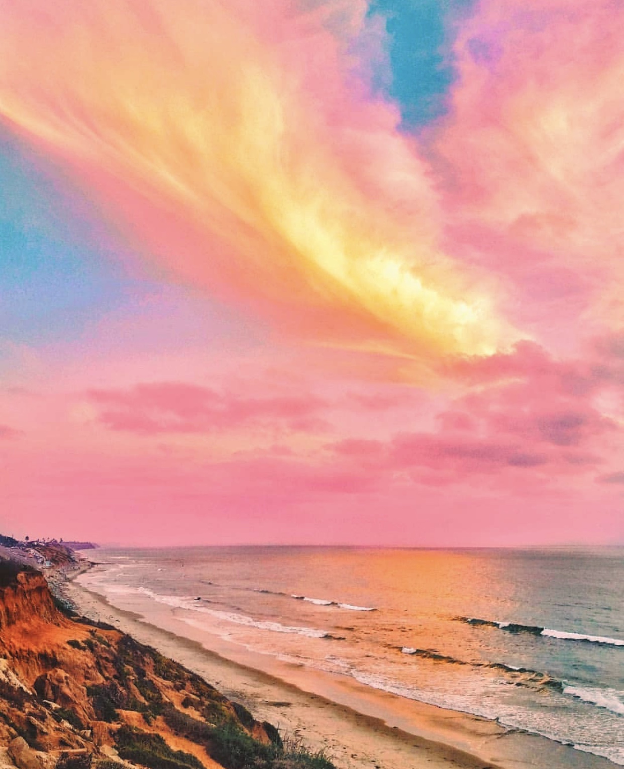 点赞这组粉色晚霞近期会有浪漫的事情发生