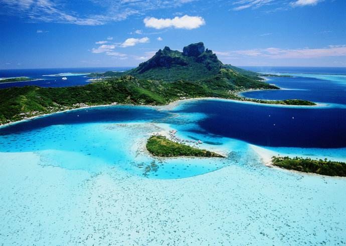 最接近天堂的地方塔希提岛tahiti又名大溪地