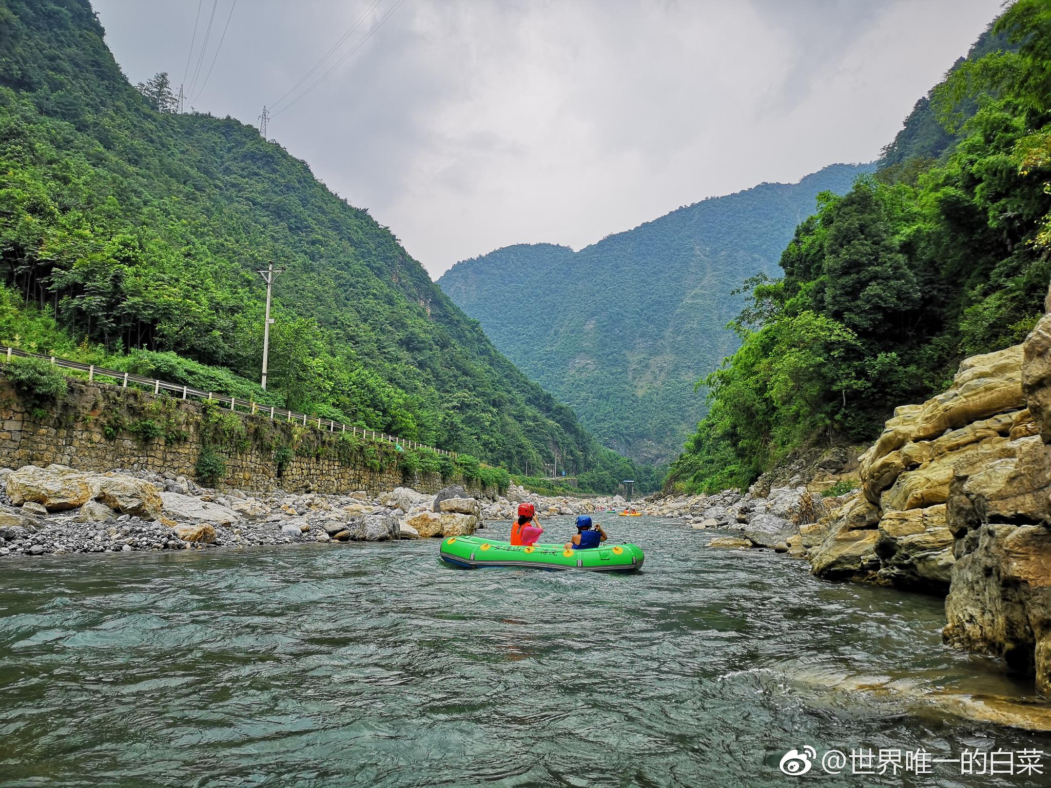 罗浮山漂流绵阳旅游微江油四川旅游浪迹四川