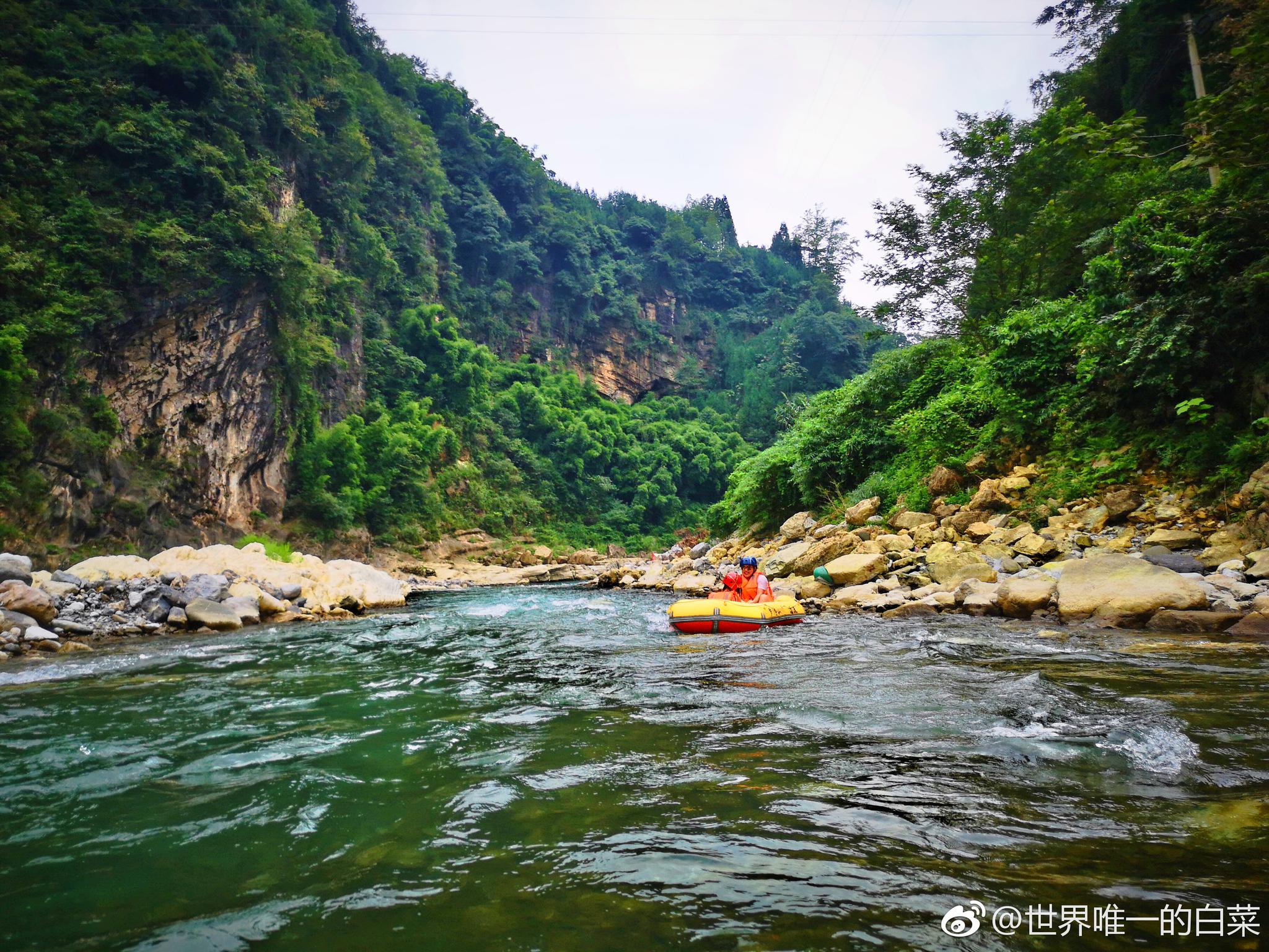 罗浮山漂流绵阳旅游微江油四川旅游浪迹四川