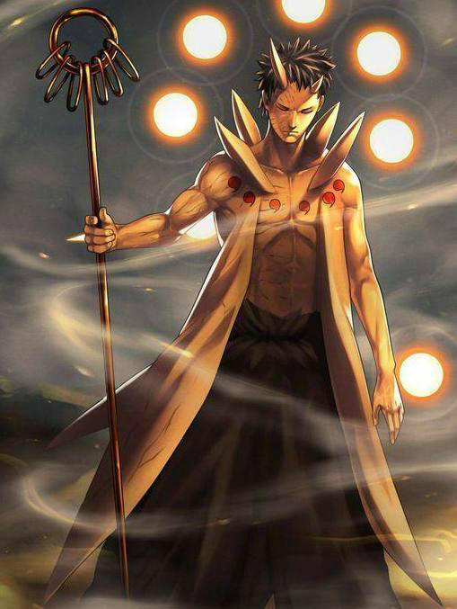 十尾斑:六道斑 十尾,具有完美的宇智波之力 千手之力 轮回眼的融合