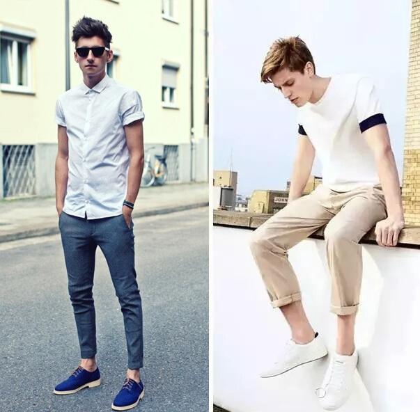 休闲裤搭配圆领卫衣或者毛衣都好看,再配上运动鞋或者帆布鞋十分儒雅