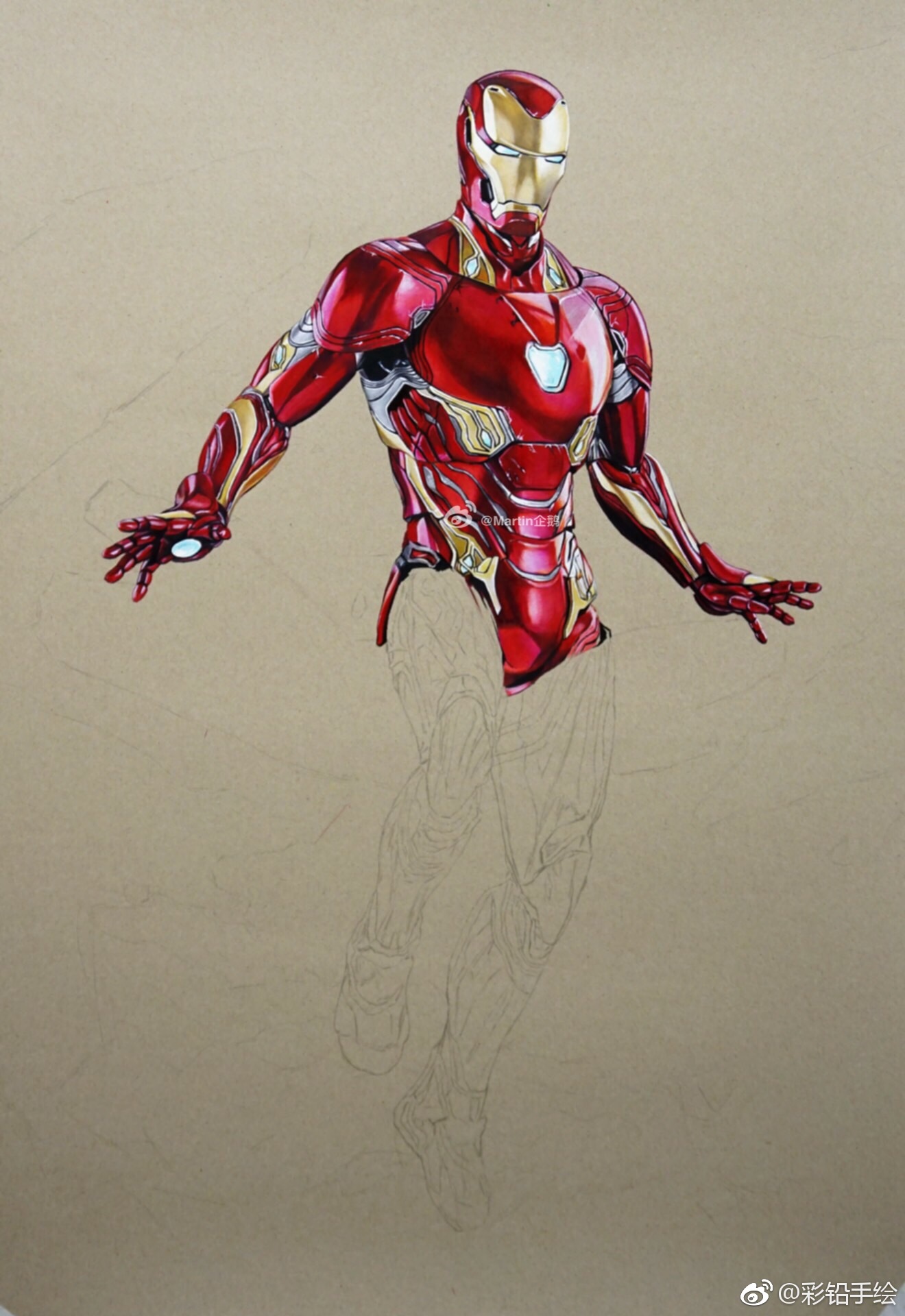 钢铁侠系列纸张棉麻卡纸工具