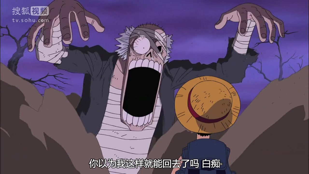 海贼王 路飞 身受重伤的老人家