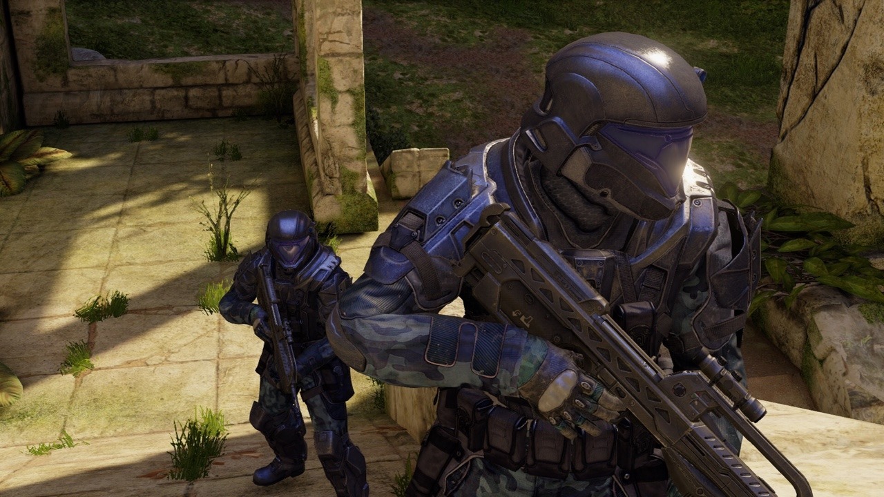 《光环:士官长合集》的xbox one x 4k强化画面.