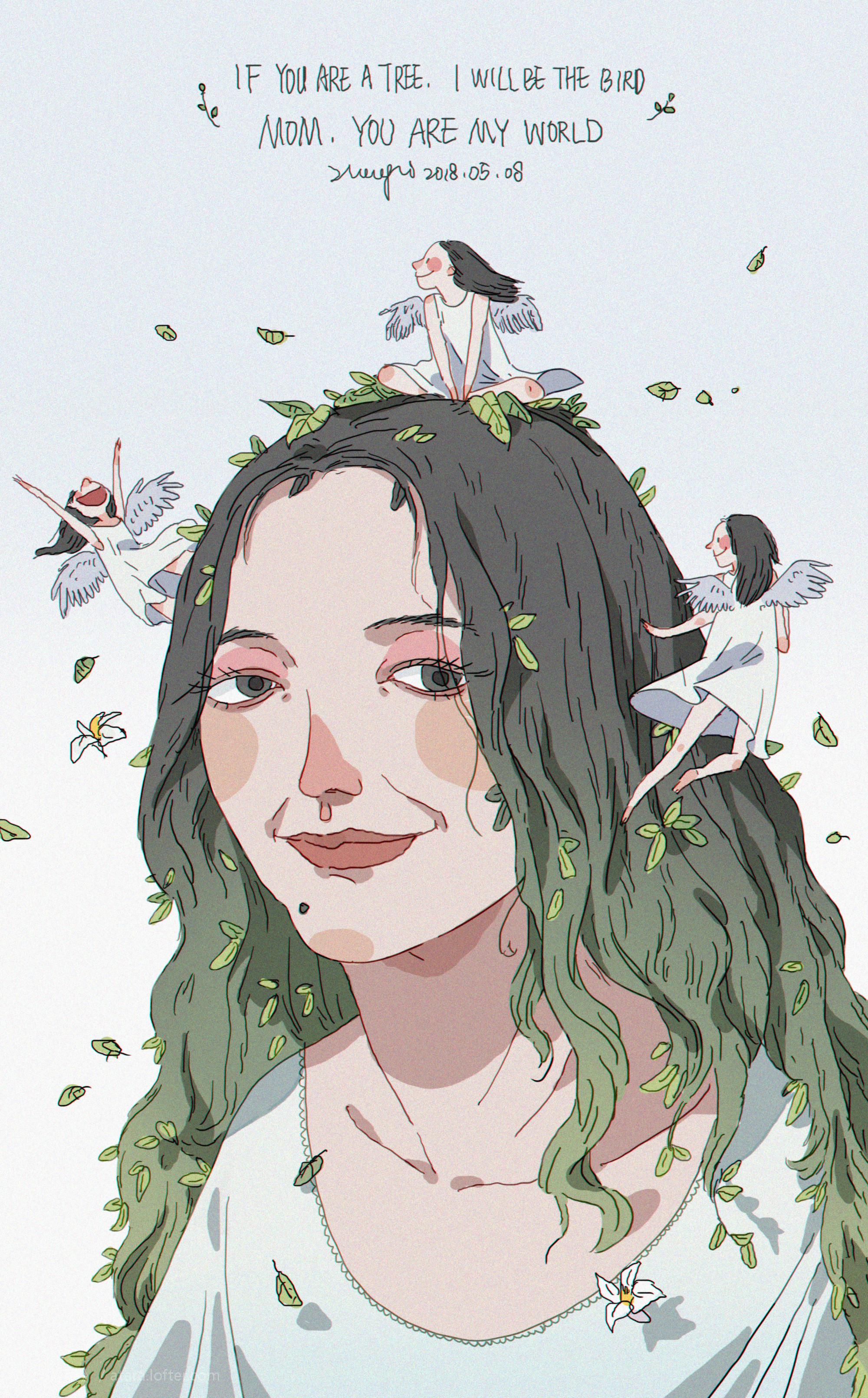 万物-这组插画作品来自画师@张惜Zhangxi|张惜|插画|画师_新浪新闻