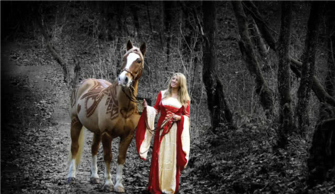 女子给爱马做了个造型,马儿摇身一变成网红,游客看了拍手叫绝