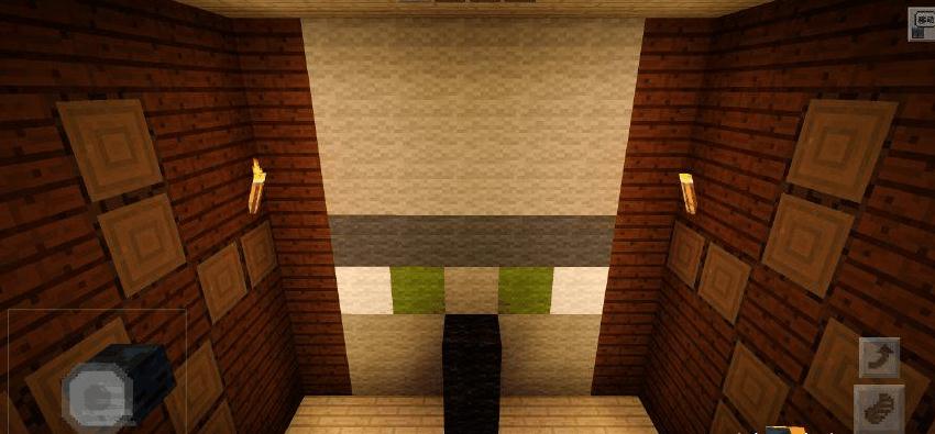 这间房一般位于minecraft林地鬼屋一层拐角的位置,除了一个用羊毛做成