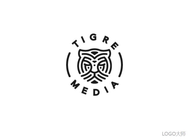 一组老虎为元素的灵感logo设计欣赏