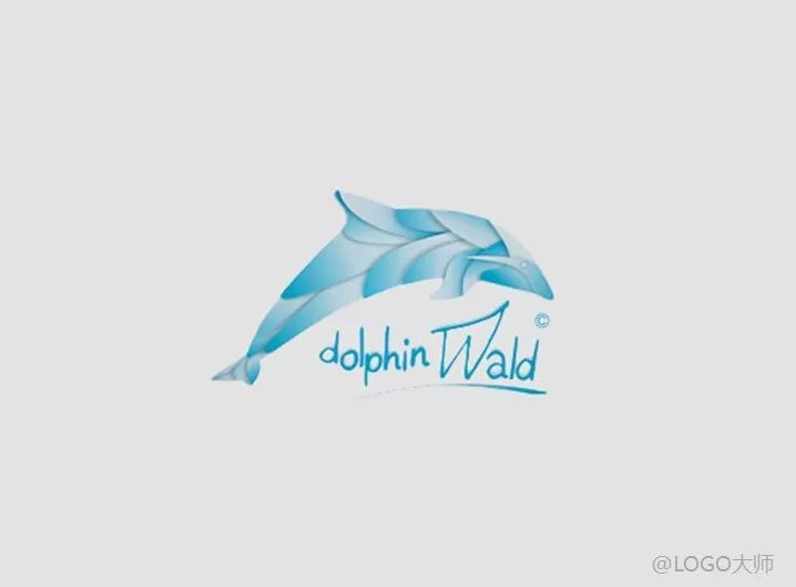 海豚元素的灵感logo设计欣赏