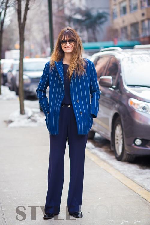 一身蓝装,潮人博主分享的穿搭经典