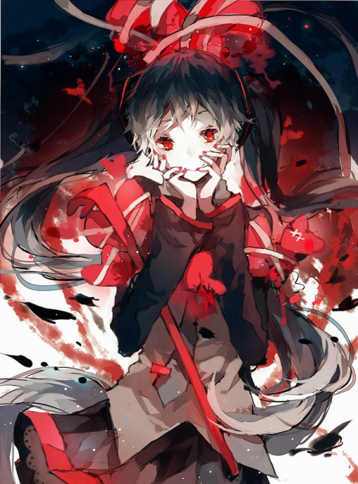 动漫二次元暗黑系美少女壁纸,其实所有东西破碎都无法弥补|二次元|感