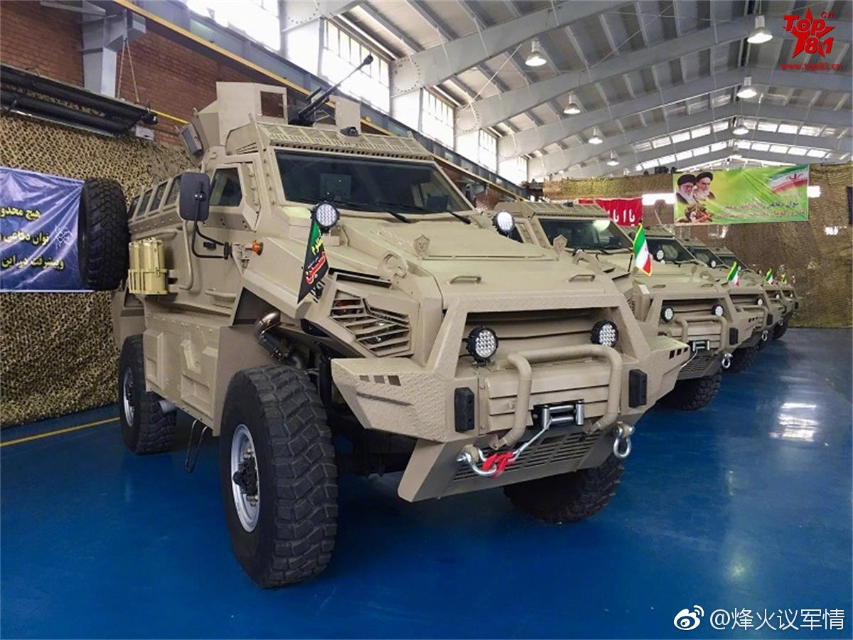 伊朗新式toufan型mrap装甲车投入生产