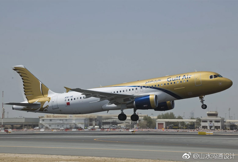 海湾航空(gulf air)更换新logo和新涂装._新浪看点