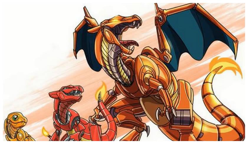 当神奇的婴儿变成机器人时火烈鸟变成了火焰战士火焰放射器足