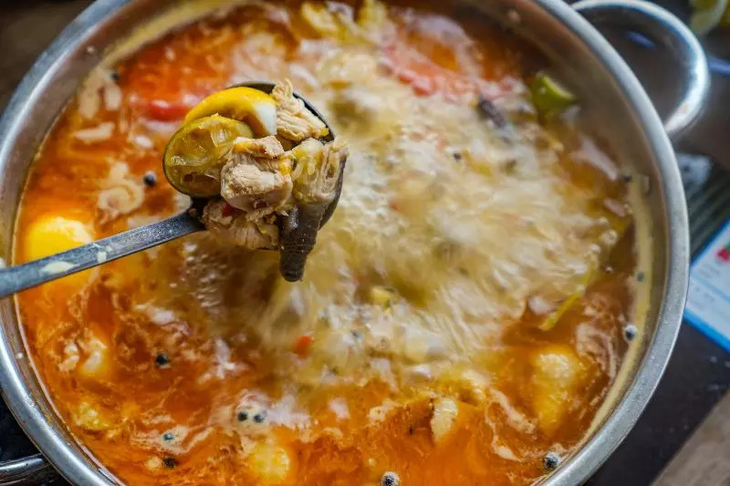 68元套开抢傣味酸汤鸡火锅臭豆腐煮鱼火锅二选一