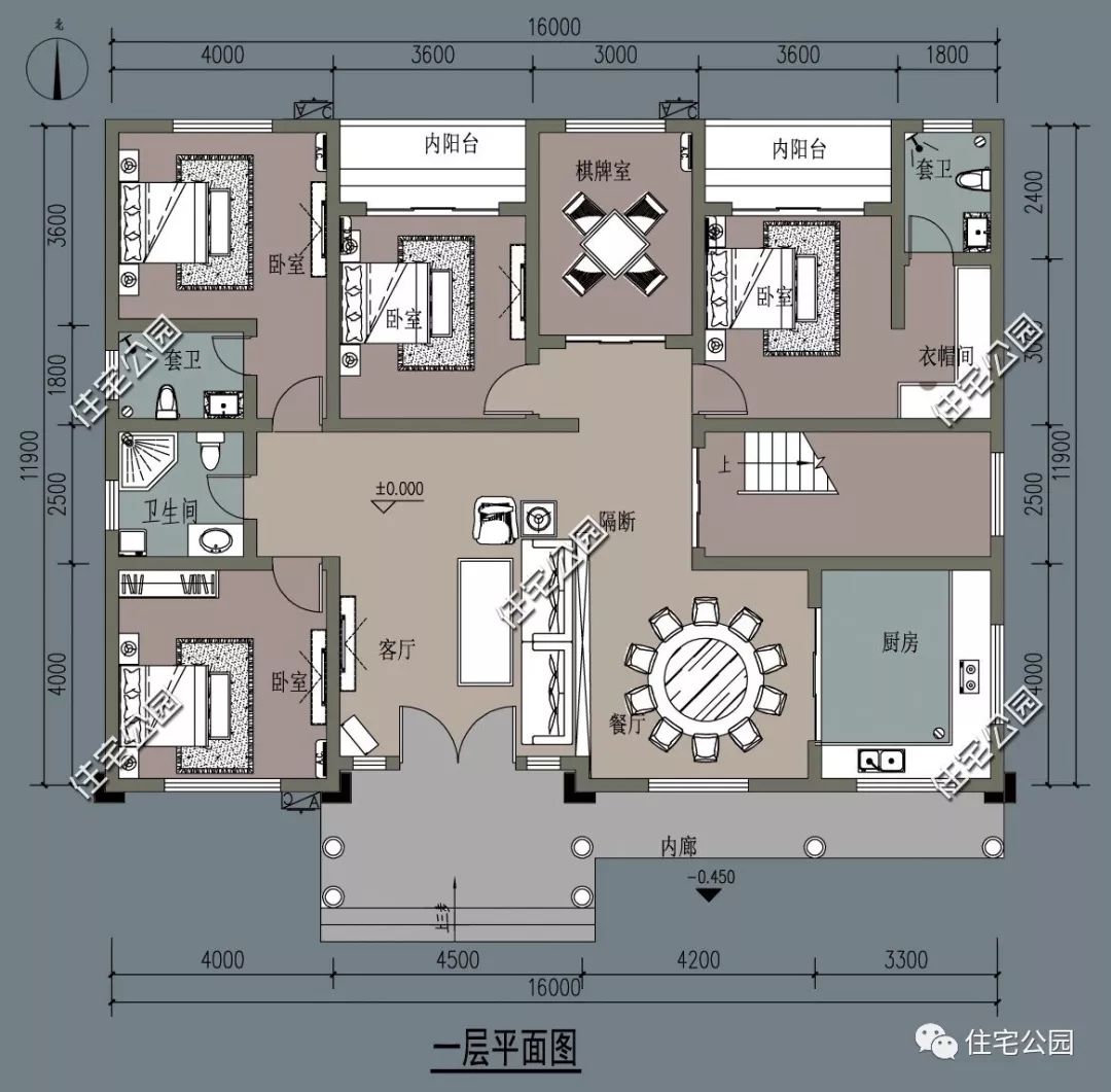 20萬自建11x16米平層小別墅4臥3衛帶閣樓養老房這樣蓋準沒錯