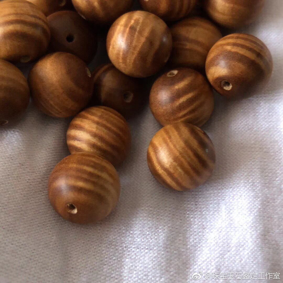 老山檀水波纹稀罕高货