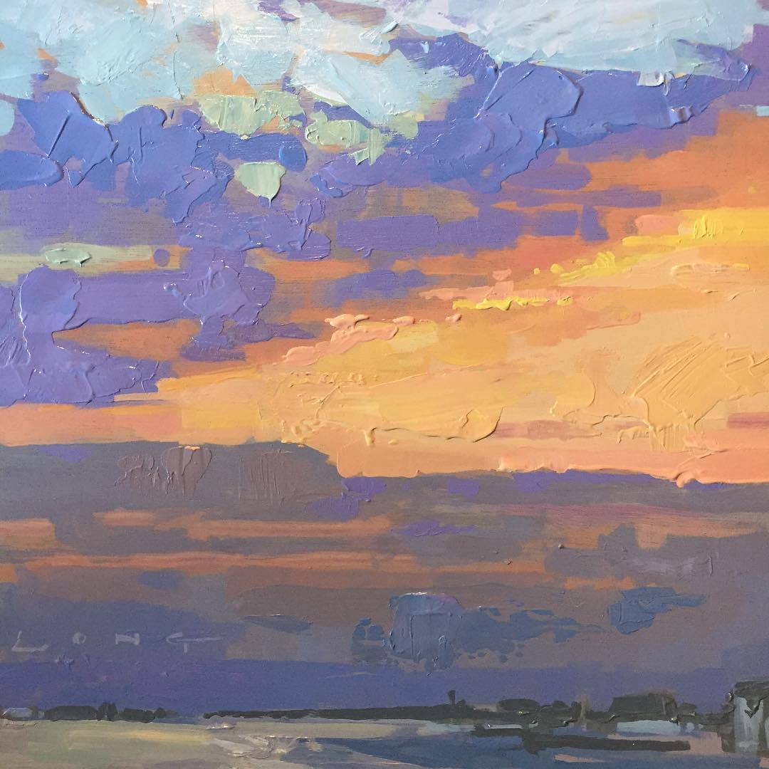 chrislong梦幻般的水粉天空配色值得参考