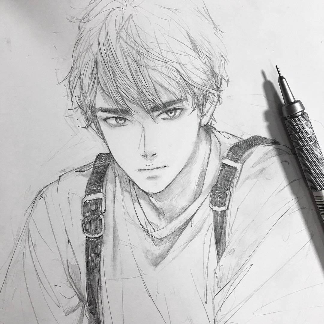 chibana自动铅笔下的9种不同类型的男生画作风格穿梭在写|画师|画作