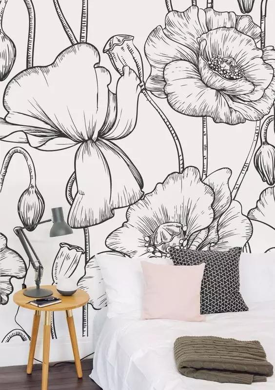 「文萃画材·丙烯」给自己家里添一面丙烯颜料手绘墙吧