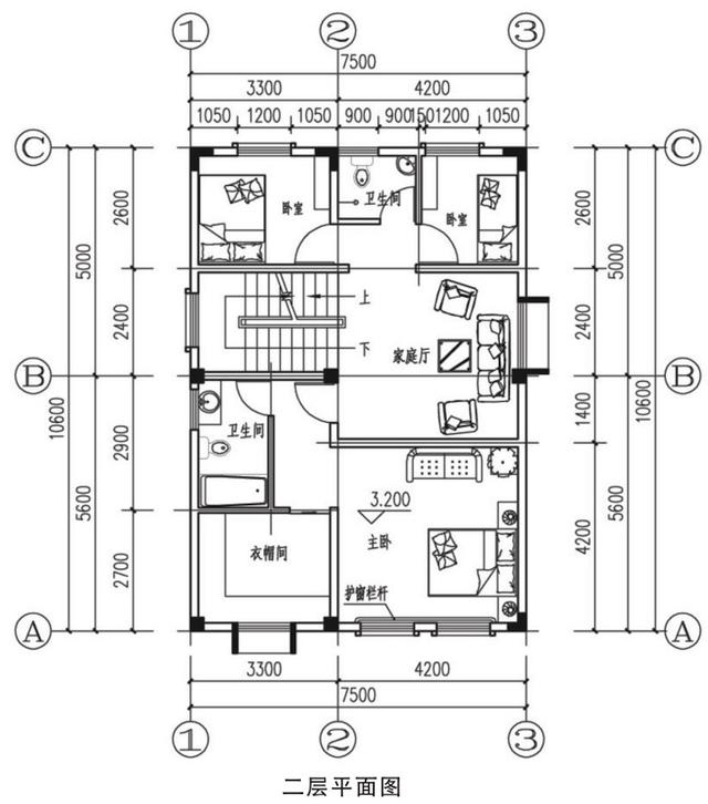 75x106米新农村别墅干净清爽省钱